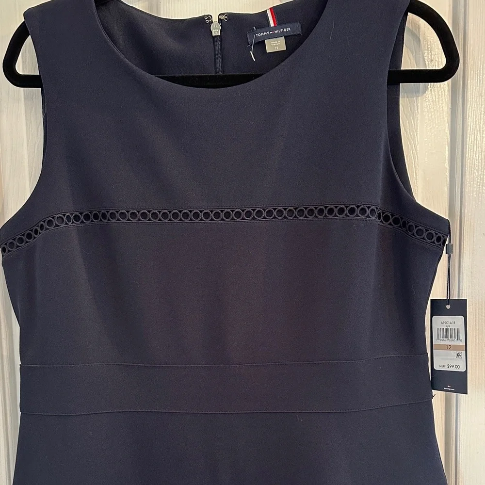 Tommy Hilfiger Dark Blue Midi Dress - Picture 2 of 8